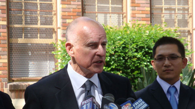 Governor Jerry Brown. Photo by Neon Tommy.