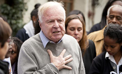 Photo: Former Mayor Richard Riordan, shown in 2011, on Monday ended his bid to get his L.A. pension plan on the ballot. Credit: Bret Hartman / For The Times