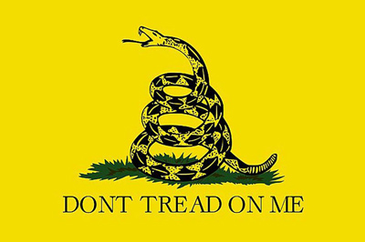 The shooters reportedly covered the officers' bodies with something featuring the Gadsden flag.